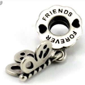 Pandora Friends Forever Dangle Charm🦋💎🦋💎🦋💎🦋 Sterling Silver